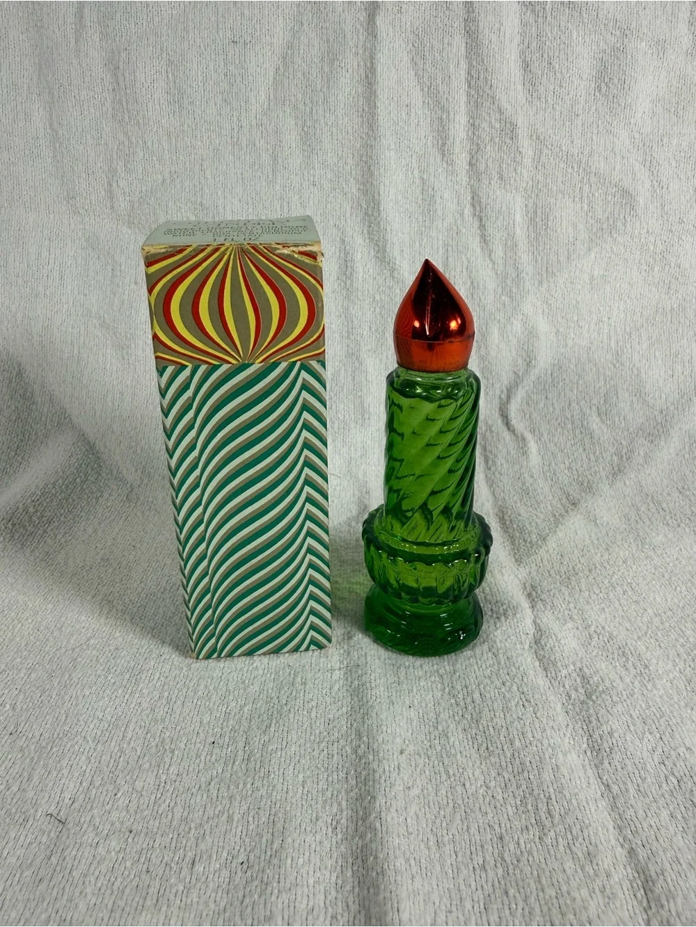 Vintage Avon Christmas Candle Sweet Honesty 1 FL. OZ. Cologne